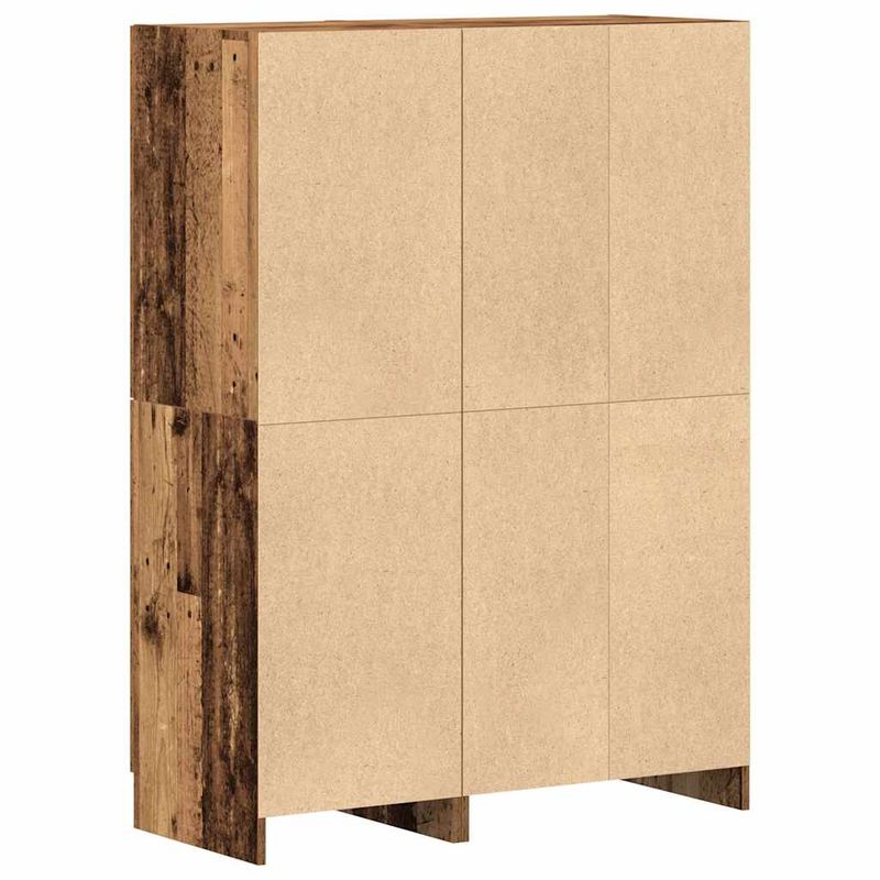Casa si Gradina - Mobilier - Biblioteci si rafturi - Rafturi - Set dulap de bucatarie din 2 piese Lemn vechi Lemn prelucrat - Infinity.ro