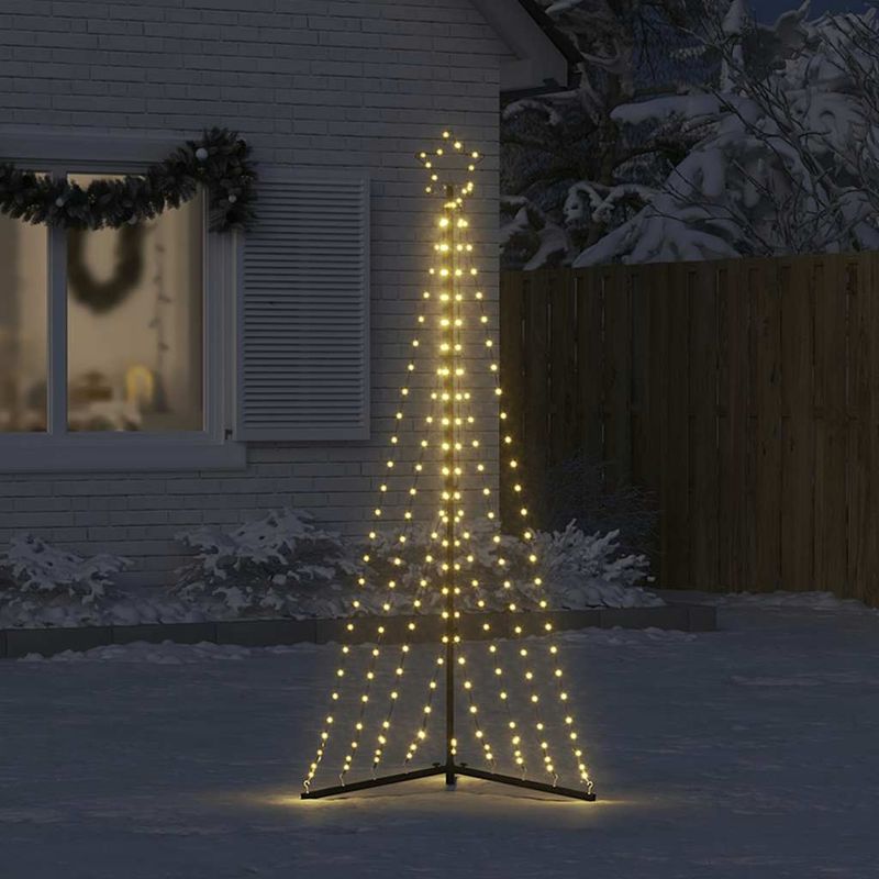 Casa si Gradina - Decoratiuni - Decoratiuni de sezon - Instalatie brad de Craciun 339 LED-uri, alb cald, 182 cm - Infinity.ro