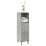 Casa si Gradina - Mobilier - Mobilier baie - Comode baie - Dulap de baie, gri beton, 30x30x100 cm, lemn prelucrat - Infinity.ro