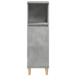 Casa si Gradina - Mobilier - Mobilier baie - Comode baie - Dulap de baie, gri beton, 30x30x100 cm, lemn prelucrat - Infinity.ro