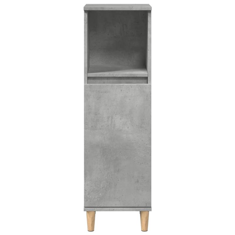 Casa si Gradina - Mobilier - Mobilier baie - Comode baie - Dulap de baie, gri beton, 30x30x100 cm, lemn prelucrat - Infinity.ro