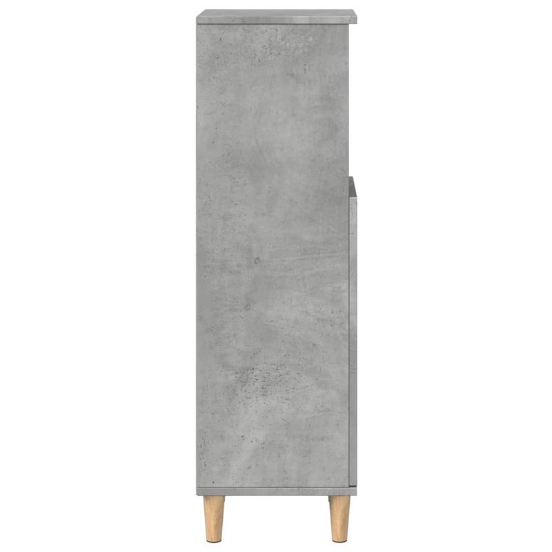 Casa si Gradina - Mobilier - Mobilier baie - Comode baie - Dulap de baie, gri beton, 30x30x100 cm, lemn prelucrat - Infinity.ro