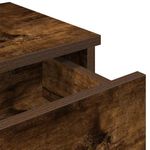 Casa si Gradina - Mobilier - Biblioteci si rafturi - Rafturi - Raft de perete cu sertare Stejar afumat Lemn prelucrat, mărime 80x34x17 cm - Infinity.ro