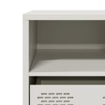 Casa si Gradina - Mobilier - Comode si corpuri - Comode - Dulap TV, alb, 101,5x39x43,5 cm, otel laminat la rece - Infinity.ro