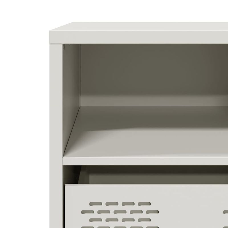 Casa si Gradina - Mobilier - Comode si corpuri - Comode - Dulap TV, alb, 101,5x39x43,5 cm, otel laminat la rece - Infinity.ro