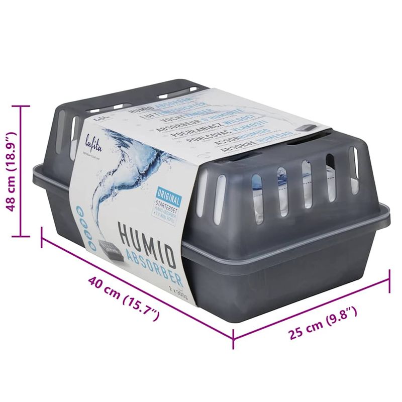 Casa si Gradina - Termice - Climatizare si ventilatie - Absorbante de umiditate cu saci de reumplere 4 buc 900 g - Infinity.ro