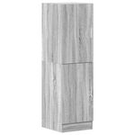 Casa si Gradina - Mobilier - Biblioteci si rafturi - Rafturi - Set dulap de bucatarie din 3 piese, gri Sonoma, lemn derivat - Infinity.ro