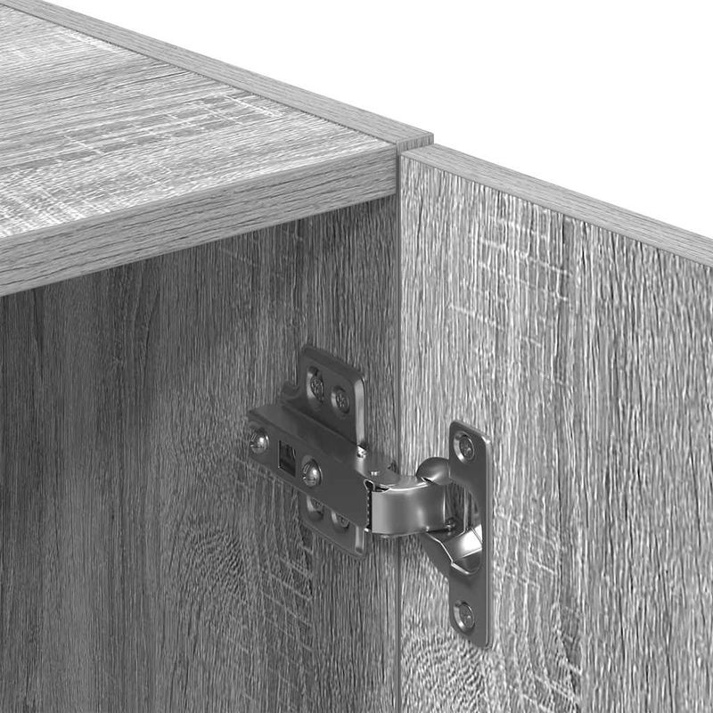 Casa si Gradina - Mobilier - Biblioteci si rafturi - Rafturi - Set dulap de bucatarie din 3 piese, gri Sonoma, lemn derivat - Infinity.ro