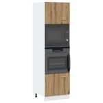 Casa si Gradina - Mobilier - Comode si corpuri - Corpuri bucatarie - Dulap cuptor microunde Stejar artizanal lemn prelucrat - Infinity.ro