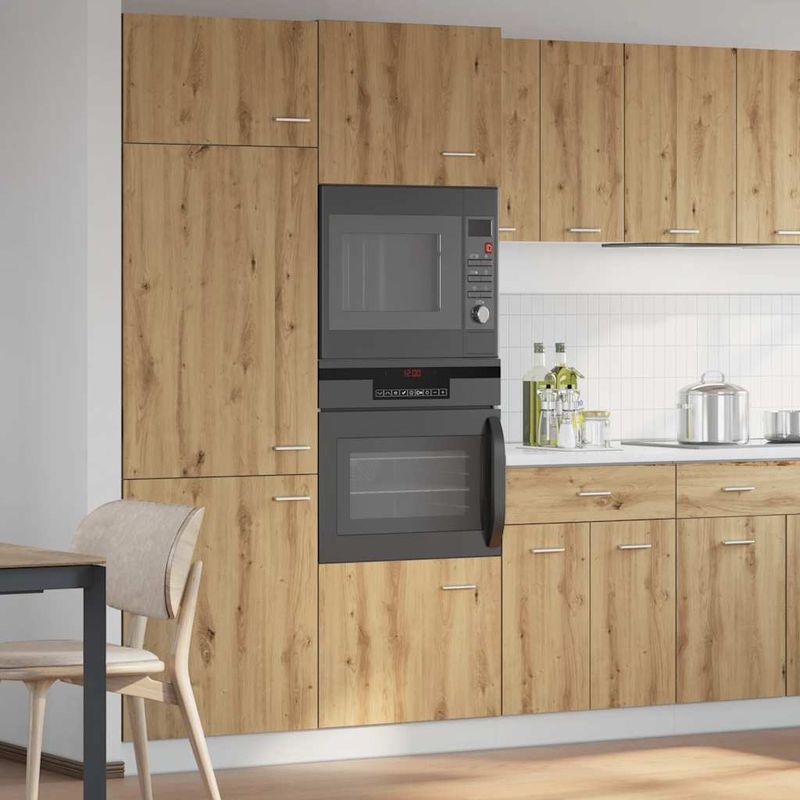 Casa si Gradina - Mobilier - Comode si corpuri - Corpuri bucatarie - Dulap cuptor microunde Stejar artizanal lemn prelucrat - Infinity.ro