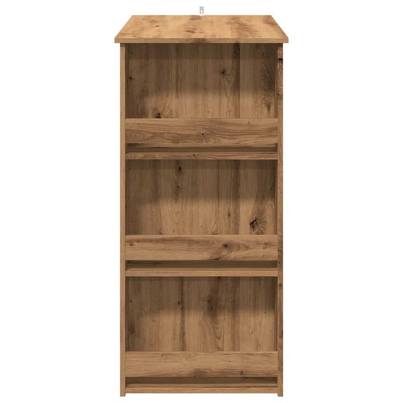 Casa si Gradina - Mobilier - Mese si birouri - Mese bucatarie si dining - Masa bar cu raft de depozitare Stejar artizanal 102x50x103,5 cm - Infinity.ro