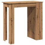 Casa si Gradina - Mobilier - Mese si birouri - Mese bucatarie si dining - Masa bar cu raft de depozitare Stejar artizanal 102x50x103,5 cm - Infinity.ro