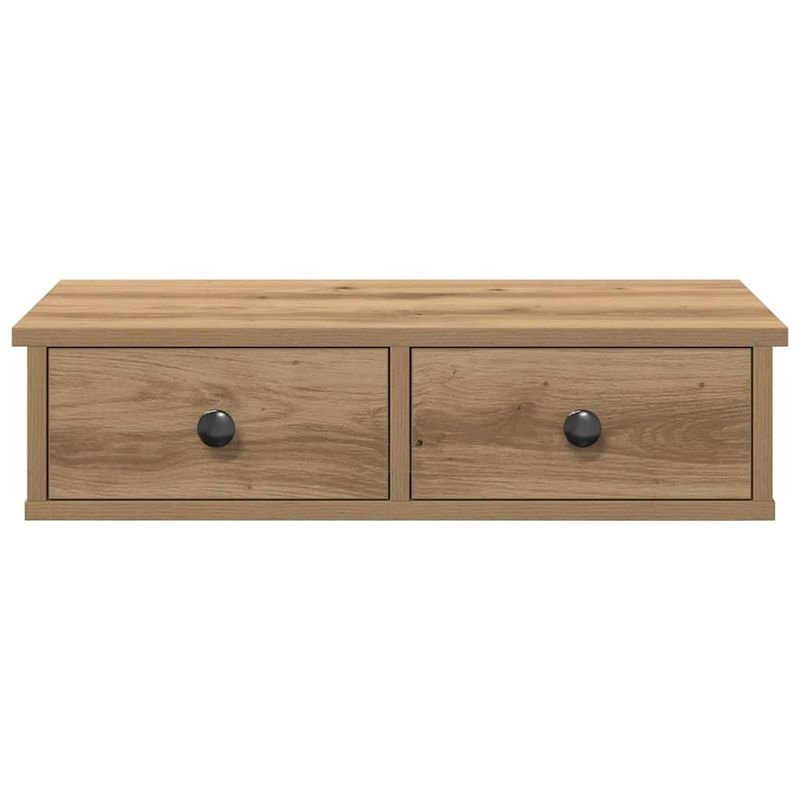Casa si Gradina - Mobilier - Biblioteci si rafturi - Rafturi - Raft de perete cu sertare Stejar artizanal Lemn prelucrat, mărime 60x28x15 cm - Infinity.ro