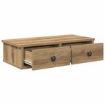 Casa si Gradina - Mobilier - Biblioteci si rafturi - Rafturi - Raft de perete cu sertare Stejar artizanal Lemn prelucrat, mărime 60x28x15 cm - Infinity.ro