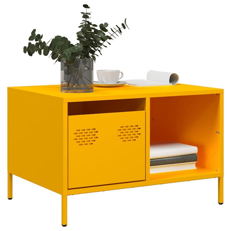Casa si Gradina - Mobilier - Mese si birouri - Masute de cafea - Masuta de cafea galben mustar otel laminat la rece - Infinity.ro