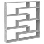 Casa si Gradina - Mobilier - Biblioteci si rafturi - Rafturi - Raft cubic perete cu 7 compartimente sonoma gri lemn prelucrat - Infinity.ro