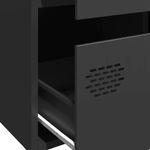 Casa si Gradina - Mobilier - Comode si corpuri - Corpuri bucatarie - Dulap inalt, negru, 68x39x101,5 cm, otel - Infinity.ro