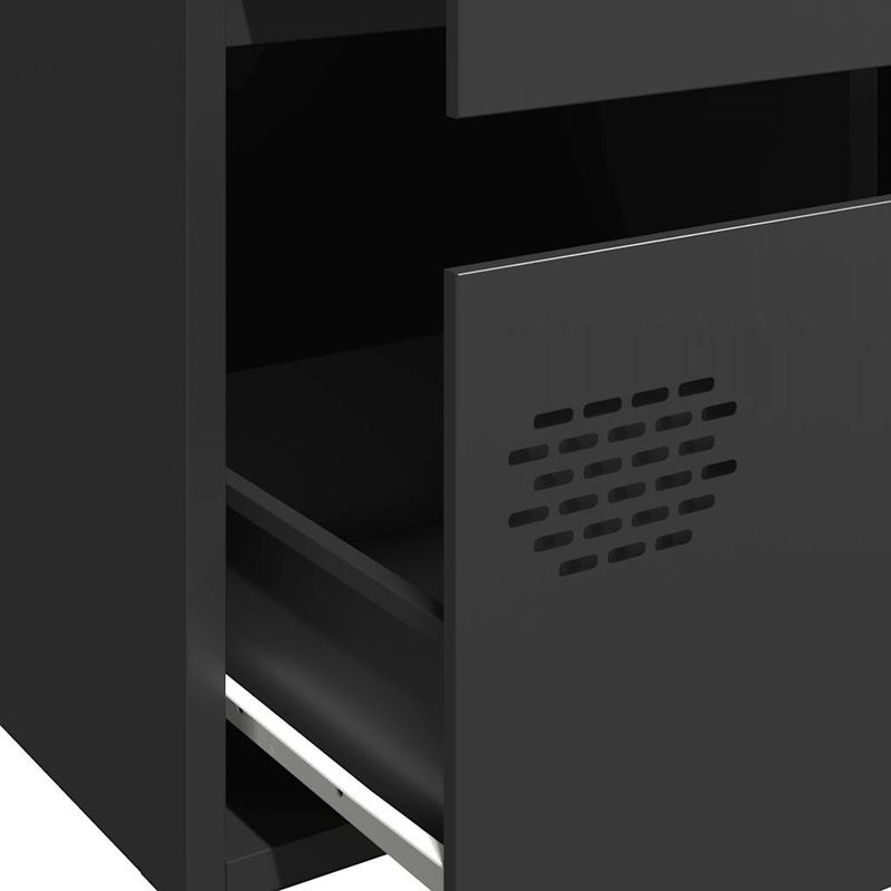 Casa si Gradina - Mobilier - Comode si corpuri - Corpuri bucatarie - Dulap inalt, negru, 68x39x101,5 cm, otel - Infinity.ro