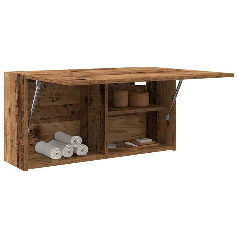 Casa si Gradina - Mobilier - Mobilier baie - Corpuri baie - Dulap perete de baie, lemn vechi, 80x25x40 cm, lemn prelucrat - Infinity.ro