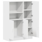 Casa si Gradina - Mobilier - Biblioteci si rafturi - Rafturi - Set dulap de bucatarie din 2 piese Lemn prelucrat alb - Infinity.ro