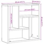 Casa si Gradina - Mobilier - Biblioteci si rafturi - Rafturi - Raft de perete, lemn vechi, 45x16x45 cm, lemn prelucrat - Infinity.ro
