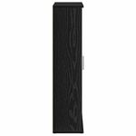 Casa si Gradina - Mobilier - Mobilier baie - Comode baie - Dulap de baie cu suport role, negru, 39x22x90 cm - Infinity.ro