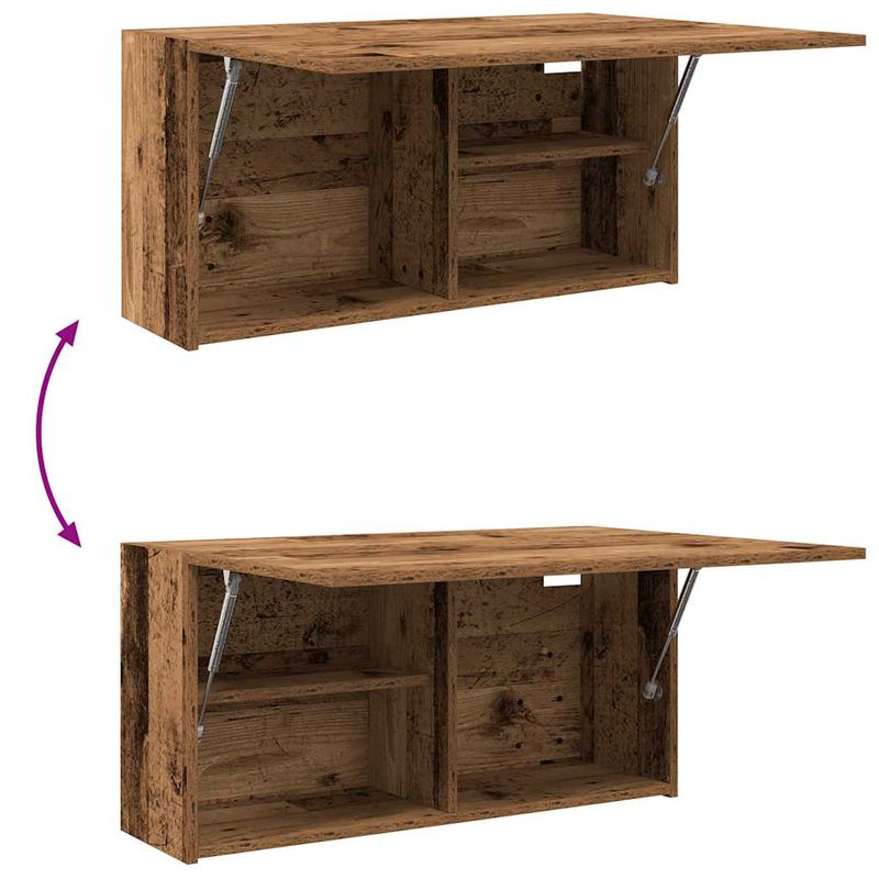 Casa si Gradina - Mobilier - Mobilier baie - Corpuri baie - Dulap perete de baie, lemn vechi, 80x25x40 cm, lemn prelucrat - Infinity.ro