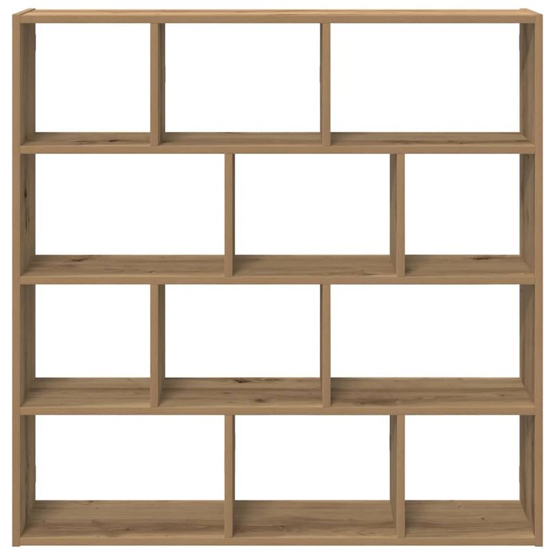 Casa si Gradina - Mobilier - Biblioteci si rafturi - Rafturi - Raft cubic de perete cu 12 compartimente stejar artizanal lemn - Infinity.ro