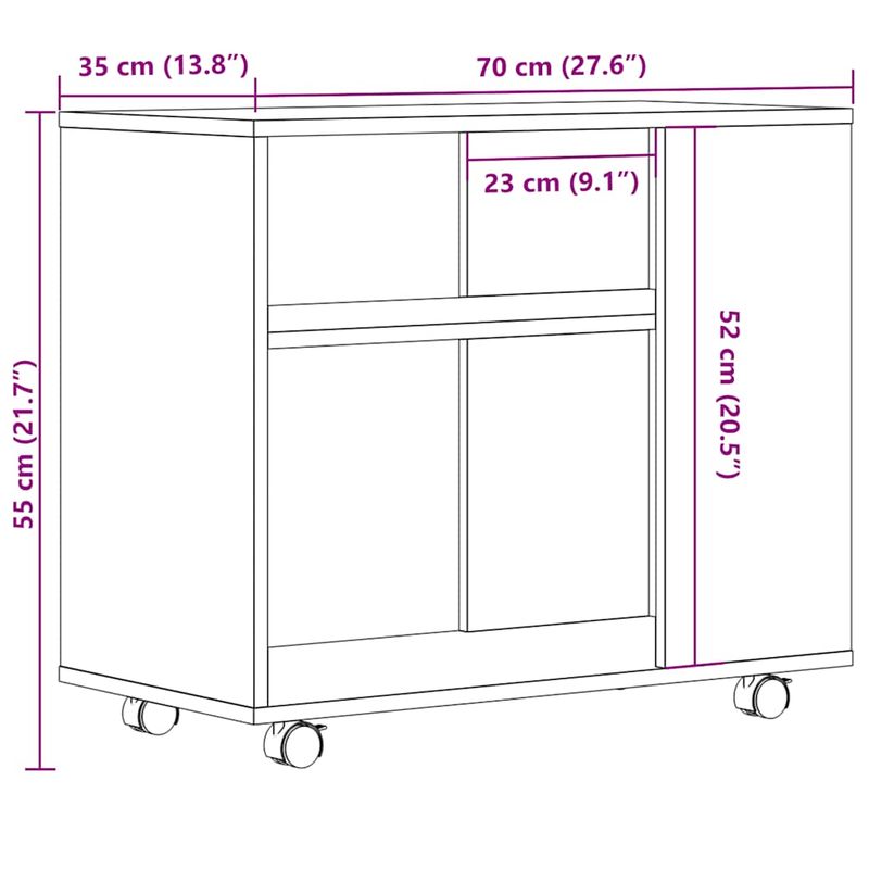 Casa si Gradina - Mobilier - Mese si birouri - Mese living - Masa laterala, stejar artizanal, 70x35x55 cm, lemn prelucrat - Infinity.ro