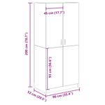 Casa si Gradina - Mobilier - Dulapuri si sifoniere - Sifoniere - Sifonier, stejar artizanal, 90x52x200 cm, lemn prelucrat - Infinity.ro