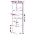Casa si Gradina - Mobilier - Dulapuri si sifoniere - Dulapuri - Dulap coltar, Stejar artizanal, 33x33x132 cm, lemn prelucrat - Infinity.ro