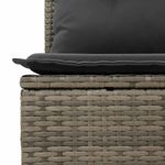 Casa si Gradina - Gradina si terasa - Mobilier exterior - Seturi mobila gradina - Set canapele de gradina, 9 piese, cu perne, gri, poliratan - Infinity.ro