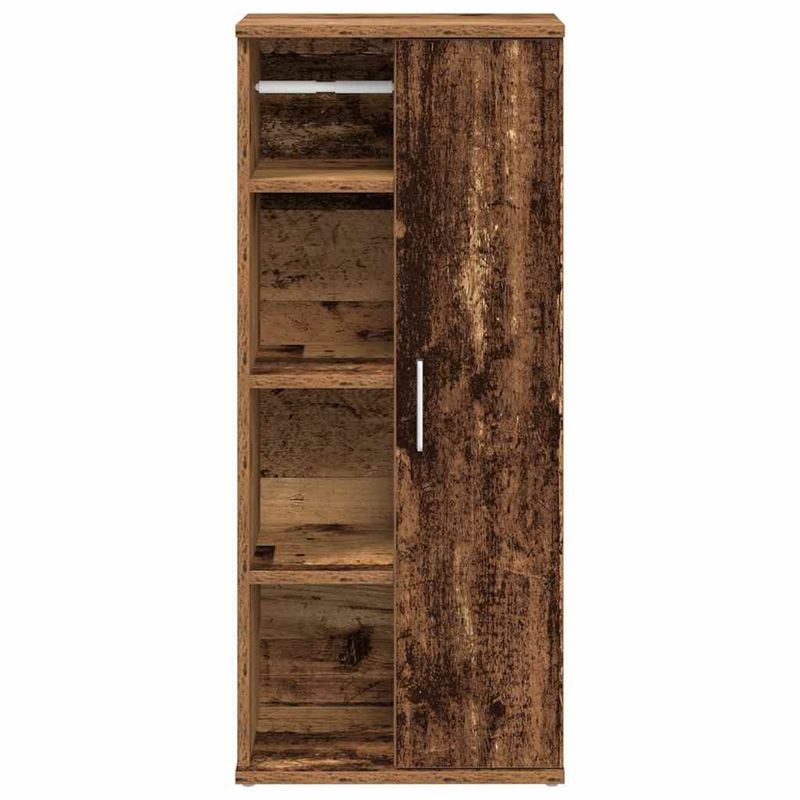 Casa si Gradina - Mobilier - Mobilier baie - Comode baie - Dulap de baie cu suport role, lemn vechi, 39x22x90 cm - Infinity.ro