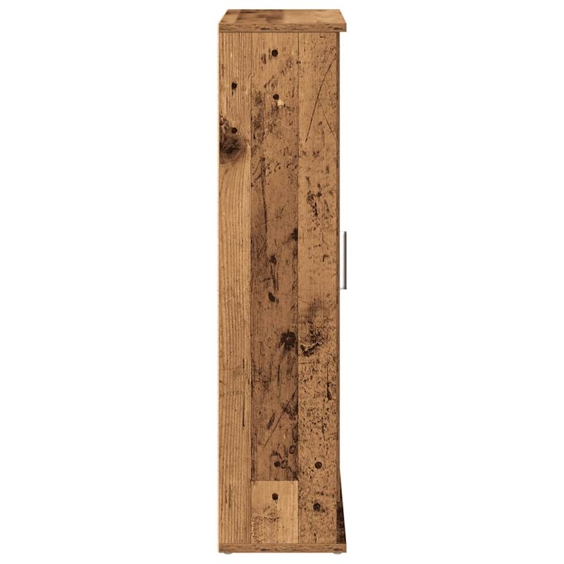 Casa si Gradina - Mobilier - Mobilier baie - Comode baie - Dulap de baie cu suport role, lemn vechi, 39x22x90 cm - Infinity.ro