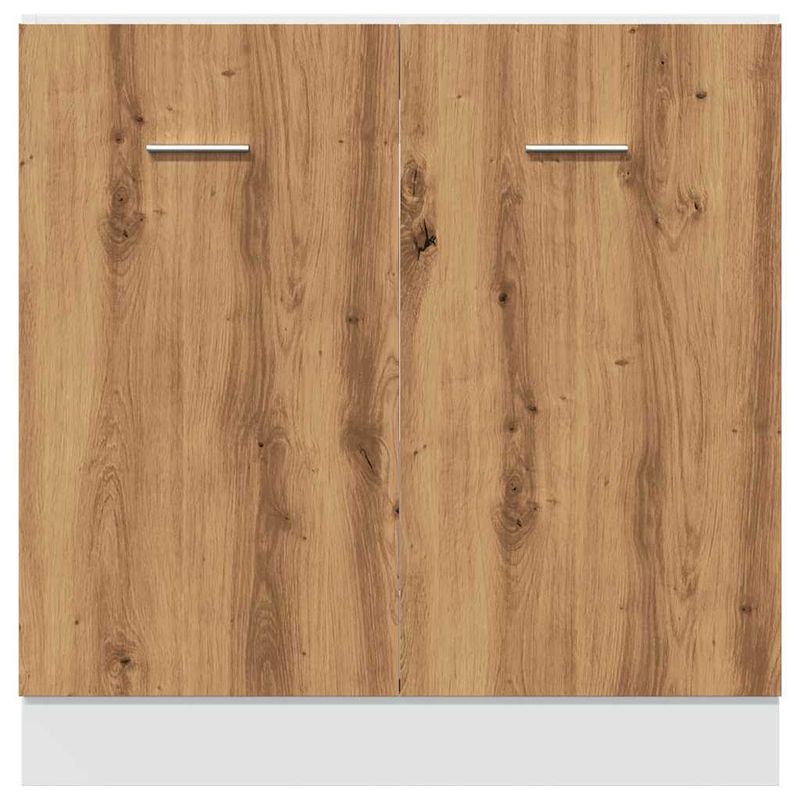 Casa si Gradina - Mobilier - Comode si corpuri - Corpuri bucatarie - Dulap inferior chiuveta stejar artizanal 80x46x81,5 cm lemn - Infinity.ro