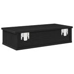 Casa si Gradina - Mobilier - Biblioteci si rafturi - Rafturi - Raft de perete cu sertare negru 60x25x15 cm lemn prelucrat - Infinity.ro