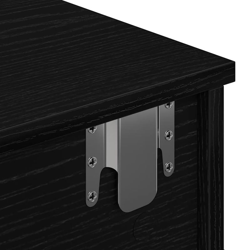 Casa si Gradina - Mobilier - Biblioteci si rafturi - Rafturi - Raft de perete cu sertare negru 60x25x15 cm lemn prelucrat - Infinity.ro
