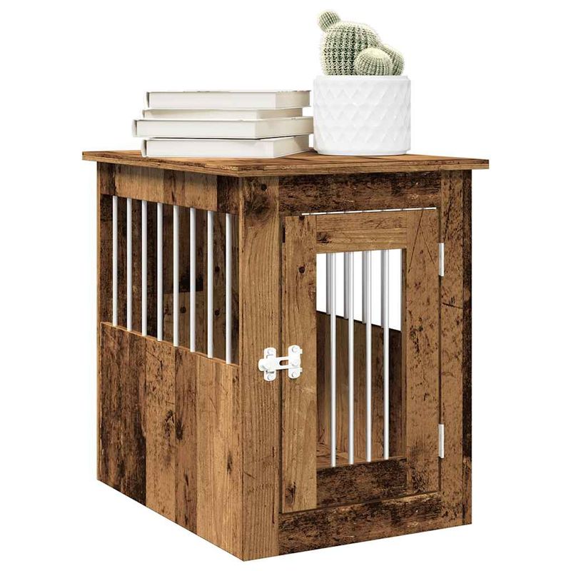Petshop - Accesorii petshop - Culcusuri si custi - Custi interior si exterior - Mobilier lada pentru caini Lemn vechi 45x62x59cm Lemn prelucrat - Infinity.ro