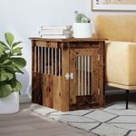 Petshop - Accesorii petshop - Culcusuri si custi - Custi interior si exterior - Mobilier lada pentru caini Lemn vechi 45x62x59cm Lemn prelucrat - Infinity.ro