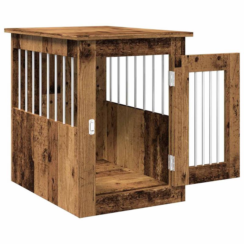 Petshop - Accesorii petshop - Culcusuri si custi - Custi interior si exterior - Mobilier lada pentru caini Lemn vechi 45x62x59cm Lemn prelucrat - Infinity.ro