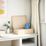 Casa si Gradina - Mobilier - Organizare si depozitare - Cutii depozitare - Cutie din lemn cu capac 40x30x13 cm din lemn masiv de pin - Infinity.ro