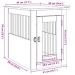 Petshop - Accesorii petshop - Culcusuri si custi - Custi interior si exterior - Mobilier lada pentru caini Lemn vechi 45x62x59cm Lemn prelucrat - Infinity.ro