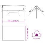 Sport si Outdoor - Camping - Copertine si adaposturi - Prelata de camping, verde masliniu, 506x306 cm, impermeabila - Infinity.ro