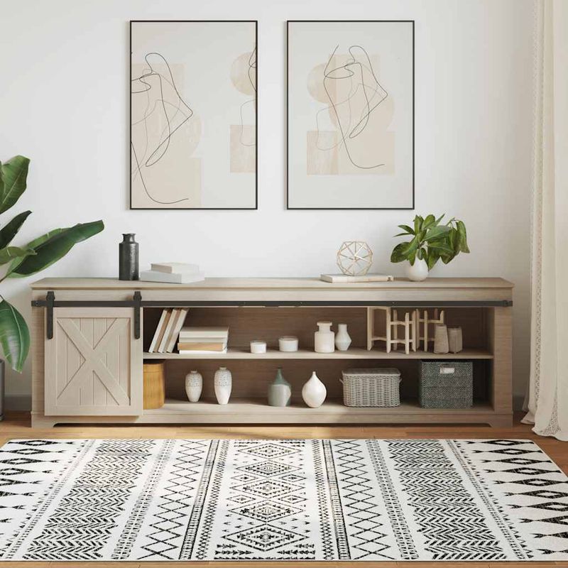 Casa si Gradina - Constructii - Usi interior, exterior si garaj - Accesorii usi - Set usi glisante pentru dulap 213 cm otel carbon - Infinity.ro