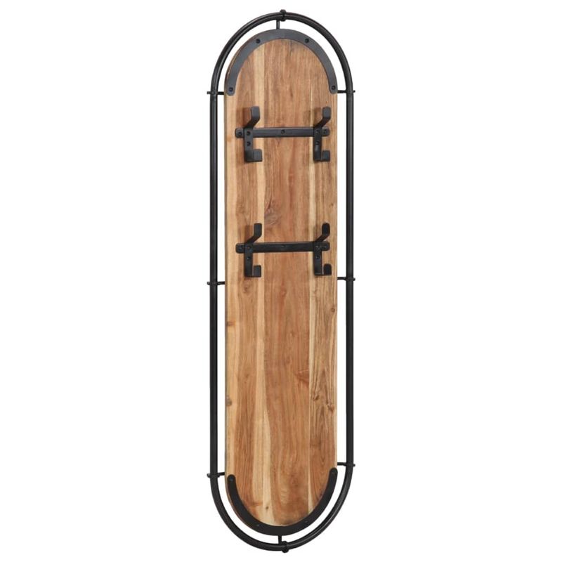 Casa si Gradina - Mobilier - Organizare si depozitare - Cuiere - Cuier de haine de perete 4 carlige, 2 buc., lemn masiv acacia - Infinity.ro