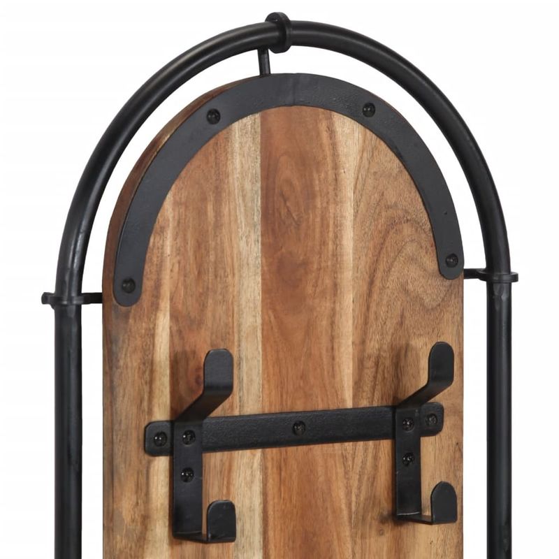 Casa si Gradina - Mobilier - Organizare si depozitare - Cuiere - Cuier de haine de perete 4 carlige, 2 buc., lemn masiv acacia - Infinity.ro