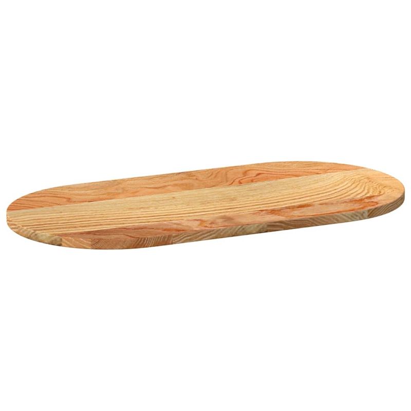 Casa si Gradina - Mobilier - Feronerie si accesorii mobila - Blat de masa maro deschis 80x40x2 cm lemn masiv de stejar oval - Infinity.ro