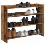 Casa si Gradina - Mobilier - Organizare si depozitare - Organizator incaltaminte - Pantofar, Lemn vechi, 80x25x61,5 cm, lemn compozit, lăţime 80 cm, înălțime 62 cm - Infinity.ro