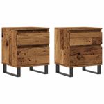 Casa si Gradina - Mobilier - Comode si corpuri - Noptiere - Noptiere, 2 buc., lemn vechi, 40x35x50 cm, lemn prelucrat - Infinity.ro
