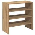 Casa si Gradina - Mobilier - Organizare si depozitare - Organizator incaltaminte - Rafturi pantofi 2 buc Stejar Artisan stivuibil 60x30x30,5 cm - Infinity.ro